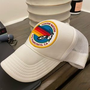 Aviator Nation White SF Trucker Hat